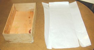 Soap Box Mold with Cut Freezer Paper