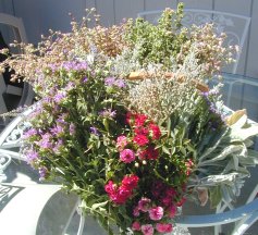 Basket Full of Wreath Cuttings